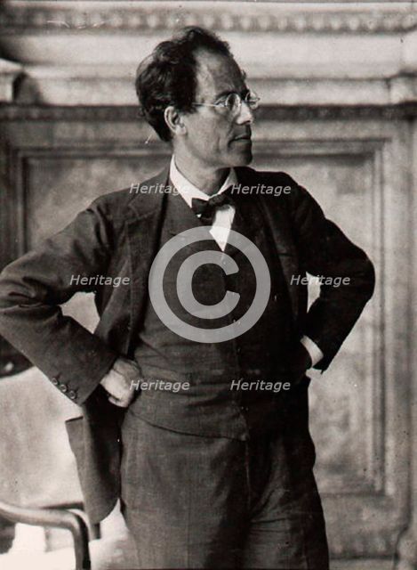 Gustav Mahler, Austrian composer and conductor, 1900s. Artist: Anon