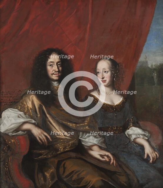 Gustav Adolf, 1633-1695, Duke of Mecklenburg-Güstrow. Magdalena Sibylla..., mid-late 17th century. Creator: David Klocker Ehrenstrahl.
