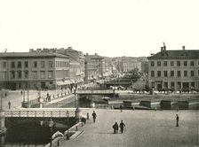 Gustav Adolfs torg and Ostra Hamngatan, Gothenburg, Sweden, 1895. Creator: Unknown
