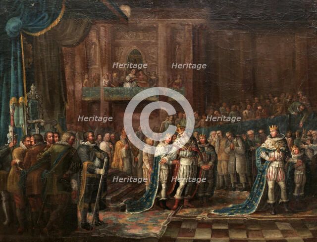 Gustav Adolf's Farewell Speech to the Estates. Artist: Hagelberg, Nils (Niclas) (1767-1818)