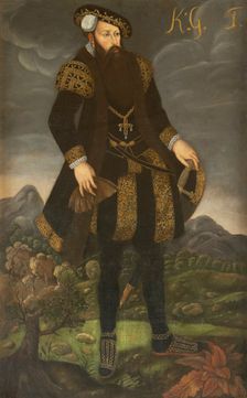 Gustav I, 1497-1560, King of Sweden, c16th century. Creator: Anon