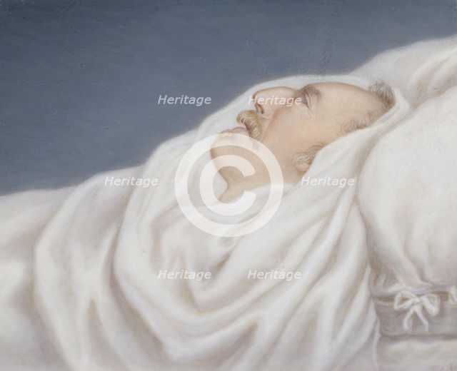 Gustav IV Adolf, 1778-1837, on his deathbed, mid-19th century. Creator: Gustav Nehrlich.
