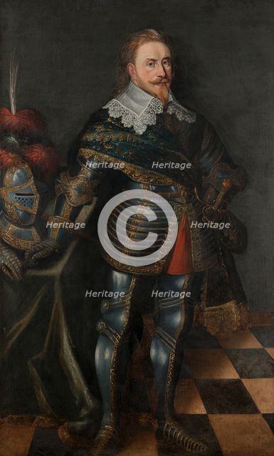 Gustav II Adolf (1594-1632), king Gustavus Adolphus of Sweden..., 1st half of 17th cent. Creator: Anon.
