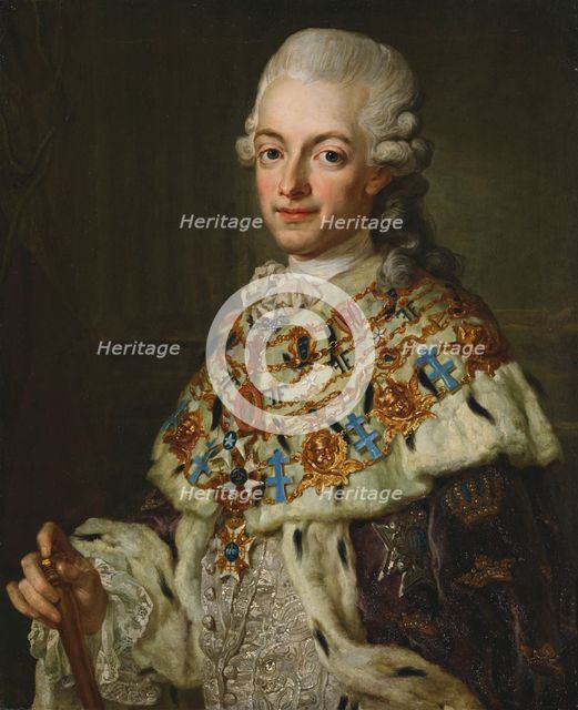 Gustav III, 1746-1792, between c.1773 and c.1774. Creator: Lorens Pasch the Younger.