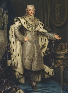 Gustav III, 1746-1792, King of Sweden, 1777. Creator: Alexander Roslin