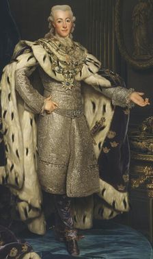 Gustav III, 1746-1792, King of Sweden, 1777. Creator: Alexander Roslin
