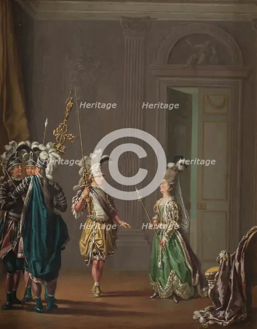 Gustav III, 1746-1792, King of Sweden and Ulrika Eleonora von Fersen, c18th century. Creator: Per Hillestrom.