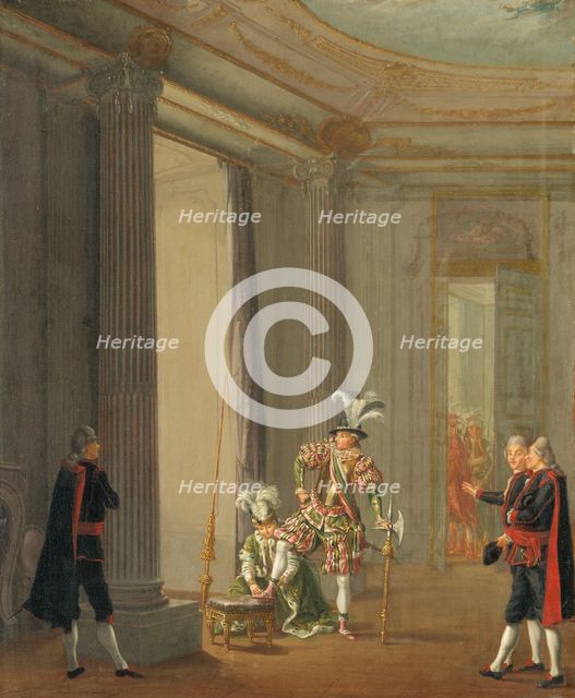 Gustav III, 1746-92, King of Sweden as Meleager, c18th century. Creator: Per Hillestrom.