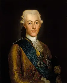 Gustav III, King of Sweden, 1775. Creator: Workshop of Alexander Roslin