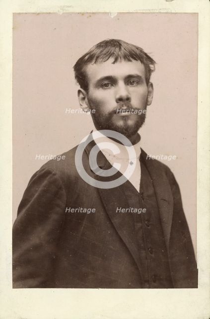 Gustav Klimt, 1887. Creator: Anon.