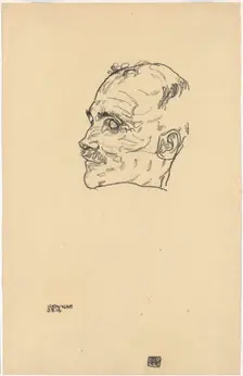 Gustav Klimt on his deathbed, 1918. Creator: Schiele, Egon (1890-1918)