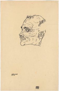 Gustav Klimt on his deathbed, 1918. Creator: Schiele, Egon (1890-1918)