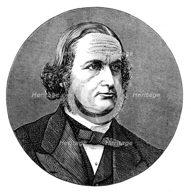 Gustav Robert Kirchhoff, German physicist, 1876.  Creator: Unknown.