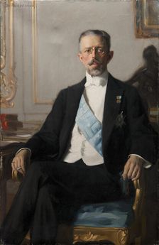 Gustav V (1858-1950), Crown Prince of Sweden and Norway, King of Sweden, married to Victoria... Creator: Gustav Bernhard Osterman