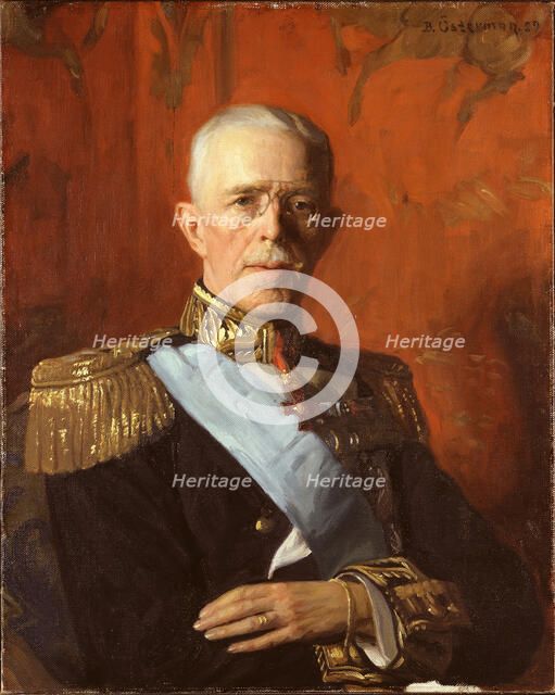 Gustav V (1858-1950), King of Sweden, married to Victoria of Baden. Creator: Gustav Bernhard Osterman.