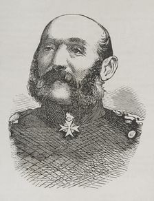 Gustav von Manstein (Albert Ehrenreich Gustav von Manstein) (1805-1877), Prussian general, 1870. Creator: Unknown