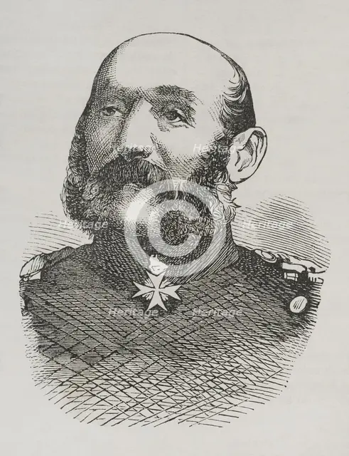 Gustav von Manstein (Albert Ehrenreich Gustav von Manstein) (1805-1877), Prussian general, 1870.  Creator: Unknown.