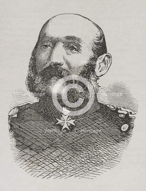 Gustav von Manstein (Albert Ehrenreich Gustav von Manstein) (1805-1877), Prussian general, 1870.  Creator: Unknown.