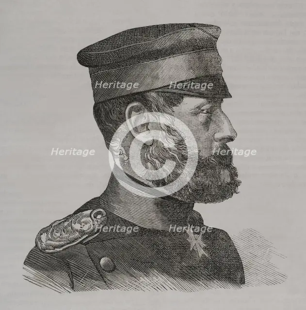 Gustav von Stiehle (Friedrich Wilhelm Gustav Stiehle) (1823-1899), Prussian infantry general, 1870. Creator: Unknown.