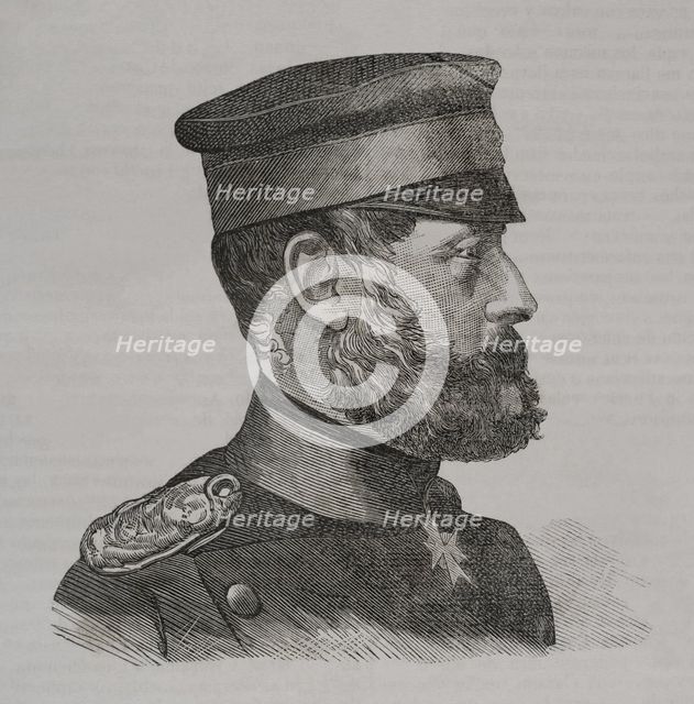 Gustav von Stiehle (Friedrich Wilhelm Gustav Stiehle) (1823-1899), Prussian infantry general, 1870. Creator: Unknown.