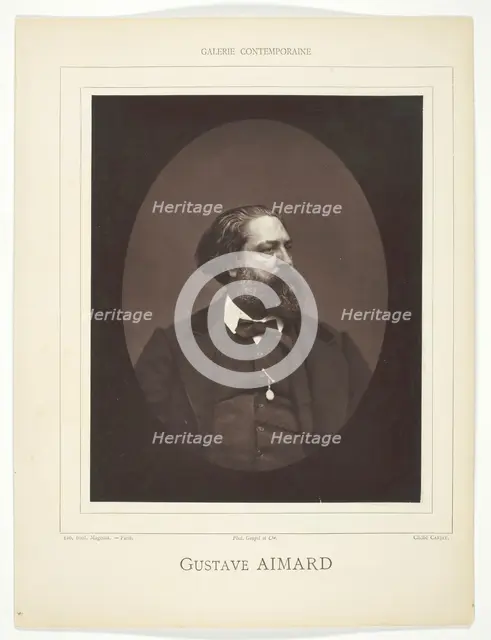 Gustave Aimard, c. 1876. Creator: Etienne Carjat.