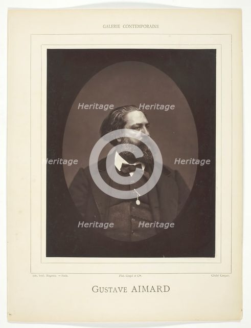 Gustave Aimard, c. 1876. Creator: Etienne Carjat.