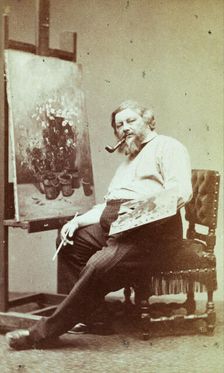 Gustave Courbet, 1860s. Creator: Carjat, Étienne (1828-1906)