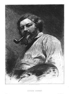 Gustave Courbet c1860. Creator: Unknown