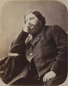 Gustave Courbet, ca 1866. Creator: Nadar, Gaspard-Félix (1820-1910)