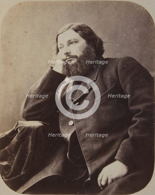 Gustave Courbet, ca 1866. Creator: Nadar, Gaspard-Félix (1820-1910).