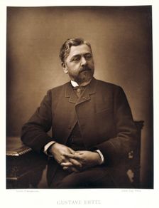 Gustave Eiffel, French engineer, 1880. Creator: Eugene Pirou