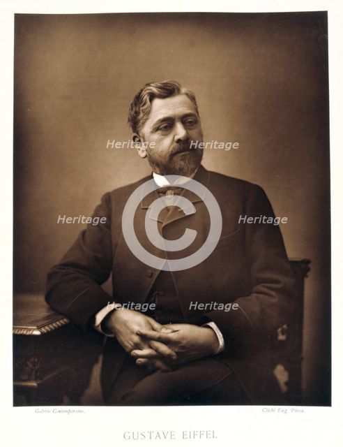 Gustave Eiffel, French engineer, 1880. Creator: Eugene Pirou.