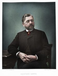 Gustave Eiffel, French engineer, 1880. Artist: Eugene Pirou