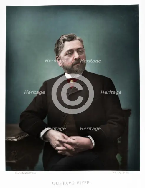 Gustave Eiffel, French engineer, 1880. Artist: Eugene Pirou.
