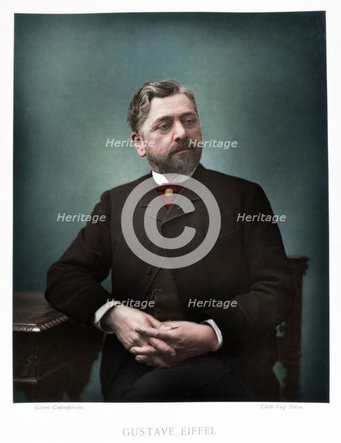 Gustave Eiffel, French engineer, 1880. Artist: Eugene Pirou.