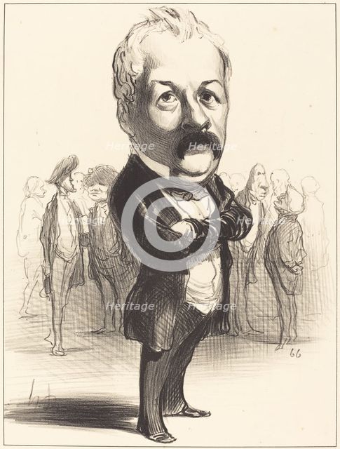 Gustave Sautayra, 1849. Creator: Honore Daumier.