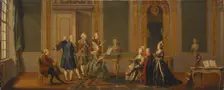 Gustavian Style Interior with a Musical Party, 1779