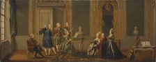 Gustavian Style Interior with a Musical Party, 1779