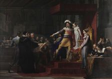 Gustavus Adolphus receives from the Riksdag an oath of loyalty to his daughter Christina..., 1824. Creator: Palagi, Pelagio (1775-1860)