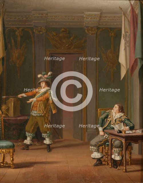 Gustaf Mauritz Armfelt and Carl Adam Wrangel of Adinal, c18th century. Creator: Per Hillestrom.