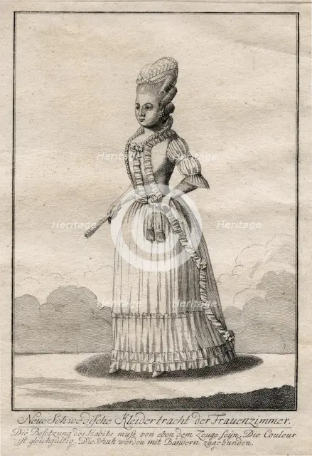 Gustaf III's national costume, 1780.  Creator: Unknown.