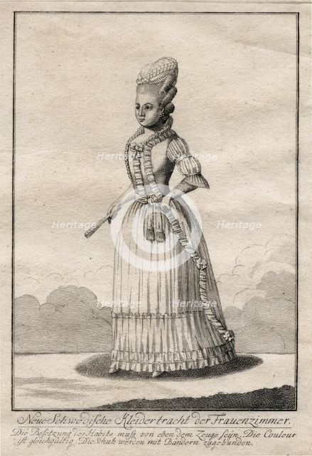 Gustaf III's national costume, 1780.  Creator: Unknown.