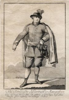 Gustaf III's national costume, 1780. Creator: Unknown