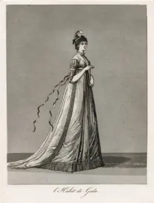 Gustaf III's national costume/Swedish costume, 1780s. Creator: Johan Abraham Aleander