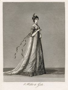 Gustaf III's national costume/Swedish costume, 1780s. Creator: Johan Abraham Aleander