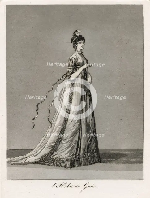Gustaf III's national costume/Swedish costume, 1780s.  Creator: Johan Abraham Aleander.