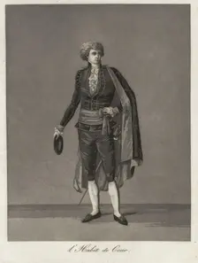 Gustaf III's national costume/Swedish costume, 1780s. Creator: Johan Abraham Aleander