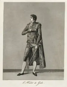 Gustaf III's national costume/Swedish costume, 1780s. Creator: Johan Abraham Aleander