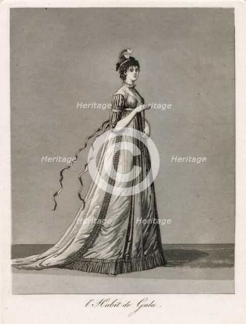 Gustaf III's national costume/Swedish costume, 1780s.  Creator: Johan Abraham Aleander.