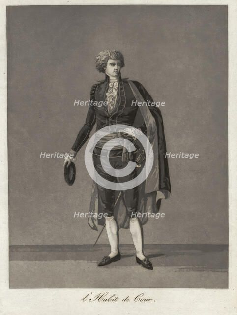 Gustaf III's national costume/Swedish costume, 1780s.  Creator: Johan Abraham Aleander.